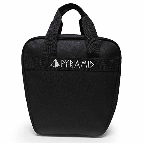 Pyramid Prime One Single Tote 1 Ball Bowling Bag with Large Padded Foam Bowling Ball Holder - Holds A Pair of Bowling Shoes (Up To US Mens Size 10) - color: Black