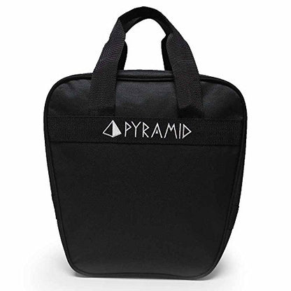 Pyramid Prime One Single Tote 1 Ball Bowling Bag with Large Padded Foam Bowling Ball Holder - Holds A Pair of Bowling Shoes (Up To US Mens Size 10) - color: Black