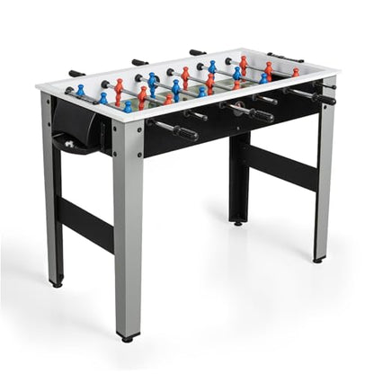 42" Foosball Table, Soccer Game Table for Adults with 2 Balls Competition Sized Soccer Table for Home, Office, or Game Room, Family Game Night