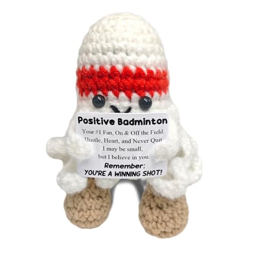 Funny Emotional Support Handmade Badminton Decor - Vintage Shuttlecock Sculpture,Inspirational Sports Gift for Badminton Lovers,Best Friend,Sister,Coach,Team Player,Home Office Cute Decor - color: Badminton