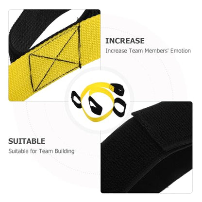 UKCOCO 2Pcs Legged Race Bands for Adults Team Building Games for Carnival Field Day Backyard Parties Outdoor Fun Enhance Teamwork Interaction