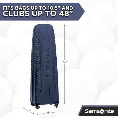 Samsonite Tour Pro Golf Hard Case Travel Bag | Lightweight, Durable ABS Shell, 360 Degree Multi-Directional Shark Wheels - color: Ocean Blue
