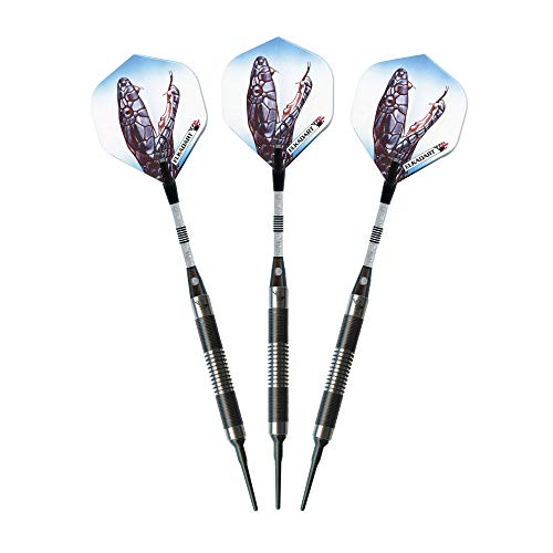 Elkadart Black Mamba 80% Tungsten Soft Tip Darts with Storage/Travel Case - style: 18 Grams