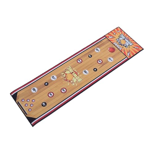 Vikye Tabletop Bowling Set Interactive Bowling Game Foldable Mat Complete Set for Family Fun Indoor Game