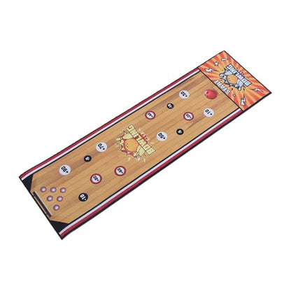 Vikye Tabletop Bowling Set Interactive Bowling Game Foldable Mat Complete Set for Family Fun Indoor Game
