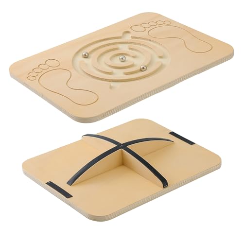 Juoe Maze Balance Board Wobble Board for Kids and Adult,up to 350 Ibs for Coordination Skills Obstacle Courses Sensory Balance Toys for Kids,Professional Rocker Balance Board for Physical Therapy.