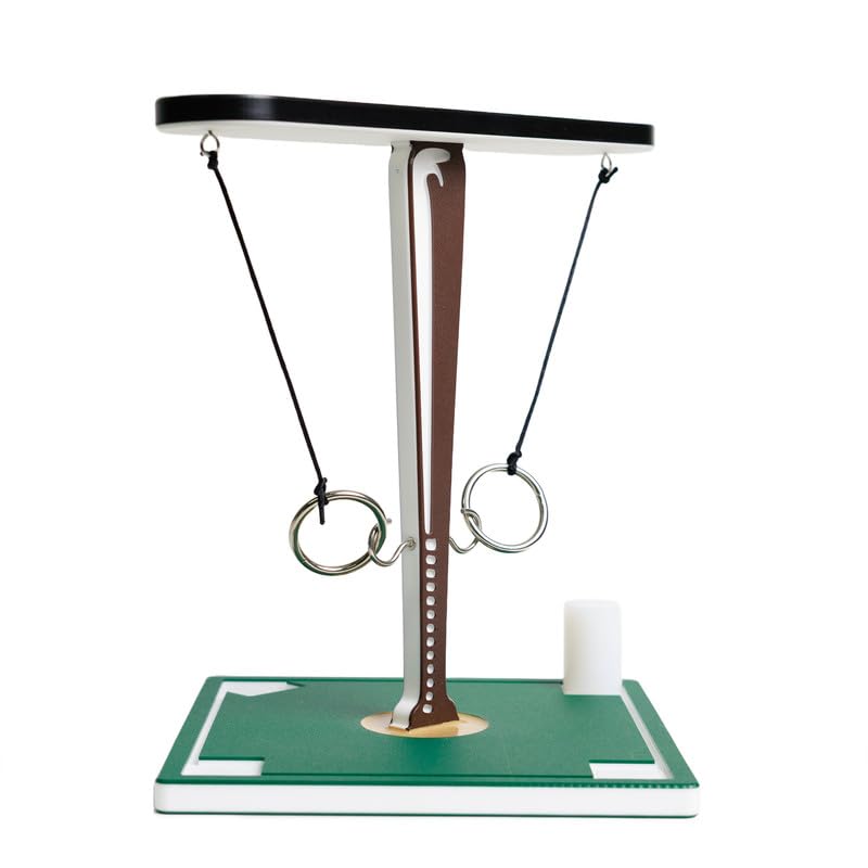 Noble Heritage Baseball T Hook & Ring Toss Game – Made in USA | Family Game Night, Baseball Fans, Backyard BBQs, Sports Parties | Easy Setup & Storage | Durable & Eco-Friendly | Great Gift Idea