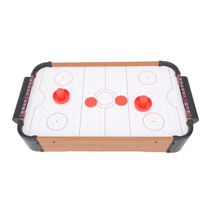 RiToEasysports Table Top Air Hockey Game, Electric Fans Battery Operated Portable Mini Hockey Table for Kids Adults Family Entertainment