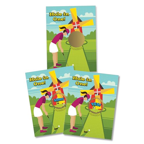 My Scratch Offs Mini Golf Hole in One Scratch Off Game Cards 26 Pack - 2 Winning and 24 Sorry - style: Mini Golf Hole in One