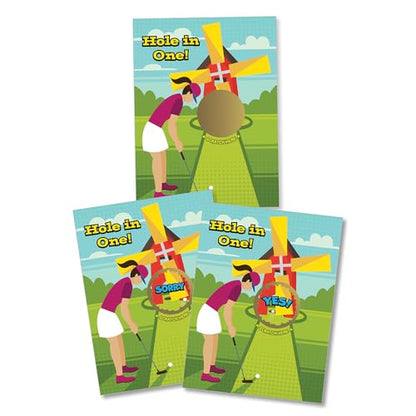 My Scratch Offs Mini Golf Hole in One Scratch Off Game Cards 26 Pack - 2 Winning and 24 Sorry - style: Mini Golf Hole in One