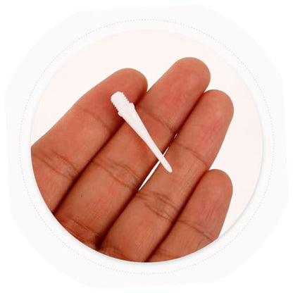 VICASKY Soft Head Points Needle with Tip Accessories Replacement Soft Needles Parts Supplies Flight Heads - color: White