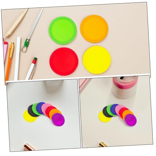 SUPVOX 8pcs Air Hockey Puck Set Heavy Duty Replacement Accessories for Boy Girl and Adults Smooth Glide for Tables Professional Performance for All Skill Levels