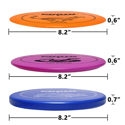 12 PCS Disc Golf Set with Bag Portable Disc Golf Backpack Holds 28+ Discs | Disc Golf Discs for Beginner with Putter, Midrange, Driver Free Stand Bag Design for Convenient Use - color: Red