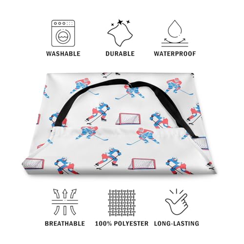 Manfei Ball Sports Kids Kitchen Apron - color: White Blue