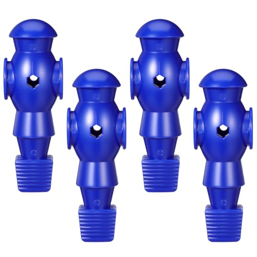 Homoyoyo 4pcs Foosball Men Replacement, Football Players Parts Foosball Man Table Player Football Machine Accessories - color: Blue
