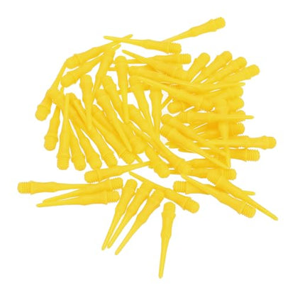 PATIKIL Plastic Dart Tips 2BA Thread, Soft Dart Tip Replacement Dart Accessories - color: Yellow
