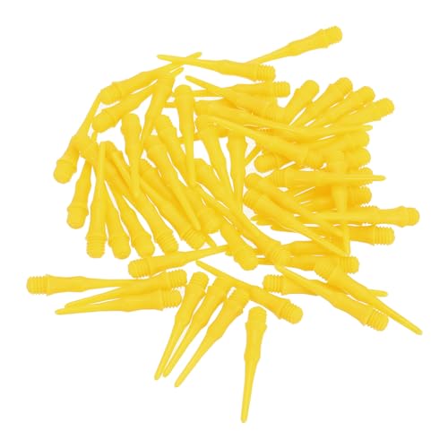 PATIKIL Plastic Dart Tips 2BA Thread, Soft Dart Tip Replacement Dart Accessories - color: Yellow