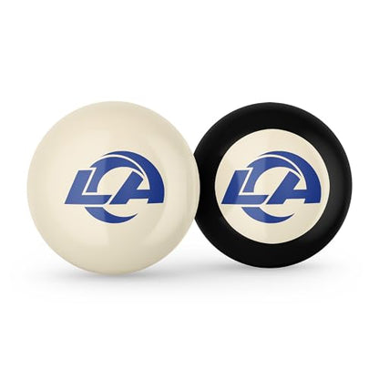 Imperial NFL Logo Cue Ball & 8 Ball Combo Set - color: Los Angeles Rams, White