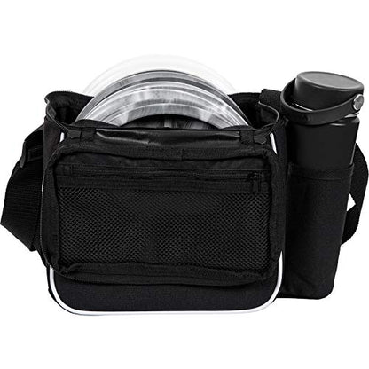 Dynamic Discs Cadet Disc Golf Shoulder Bag | Small Disc Golf Bag, 10-12+ Discs Capacity | Great for Beginners | Lightweight & Durable | Sling over Shoulder to Carry Easily - color: Black