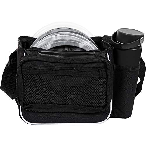 Dynamic Discs Cadet Disc Golf Shoulder Bag | Small Disc Golf Bag, 10-12+ Discs Capacity | Great for Beginners | Lightweight & Durable | Sling over Shoulder to Carry Easily - color: Black