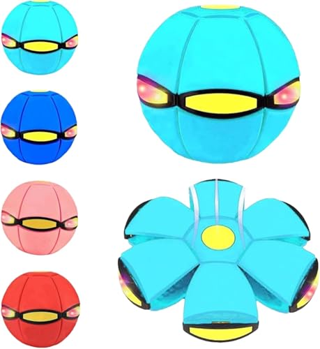 Magic Ball, Magic Metaball, Children Bouncing Ball, Parent-Child Interaction, Dual Form Freely Switchable, with 6 Light for Kid - color: C