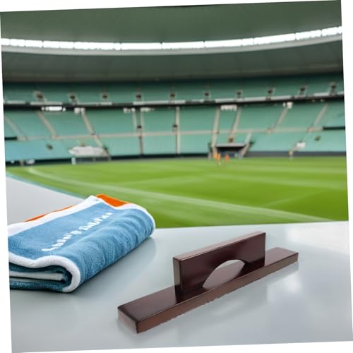 Amosfun Shuffleboard Table Cleaning Kit with Gentle Non-Scratch Bristles and Sturdy Wood Handle for Efficient Sand and Dirt Removal for Portable Maintenance of Table Top Shuffleboard