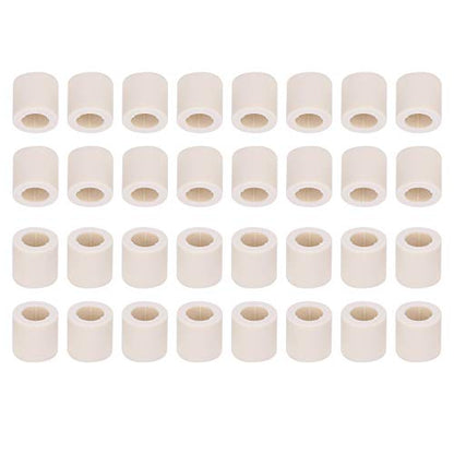 Pool Cue Ferrules, 40 PCS 13mm Fiber Replacement Ferrules Billiard Stick with Screw On Installation for House Bar 8 9 Ball Pool - size: 13MM 0.5"