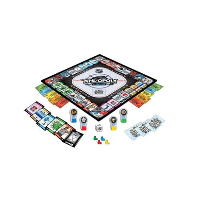 MasterPieces NHL Opoly Junior Board Game - Official Licensed Hockey Game for Family Game Night, Sports Themed Tabletop Play, Hockey Gifts for Boys 8-12, Fun Interactive Ice Hockey Experience