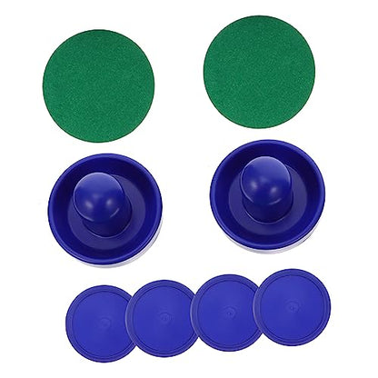 Toyvian Air Hockey Pusher and Puck Set 76mm Replacement Accessories for Game Tables Sturdy Plastic Suitable for Boys and Girls and Adults