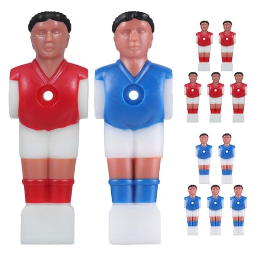 Toddmomy 12Pcs Foosball Players Replacement Set Table Soccer Men Rod Parts for Family Game Room Entertainment and Office Fun