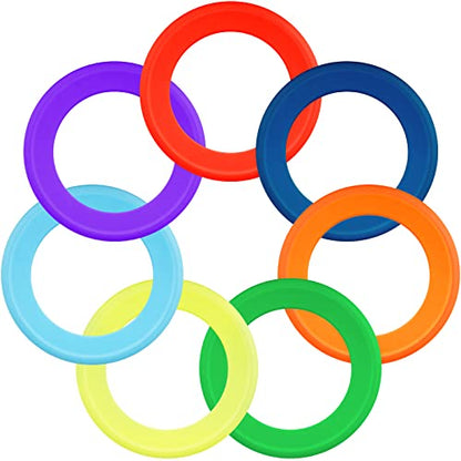 Juexica 14 Pack Flying Rings Bulk for Adult Light Colorful Flying Discs Outdoor Games Beach Toys for Pool Beach Backyard Camping Activities(14 Packs)