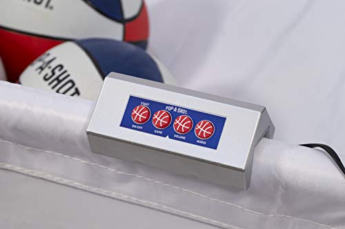 Pop-A-Shot - Pro Single Shot | Commercial Grade Arcade Basketball at Home | Infrared Sensor Scoring | 6 Game Modes | 4 Balls | Foldable Storage