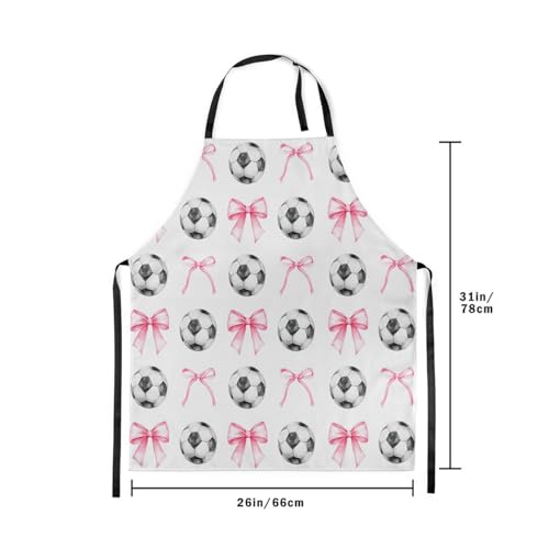 Manfei Blue Bowknot Kids Kitchen Apron - color: Black