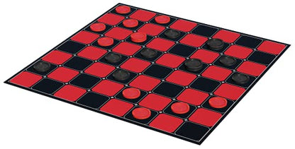 Classic Games - Checkers - 2 Player Strategy Game Includes Solid Interlocking Plastic Checkers by Goliath