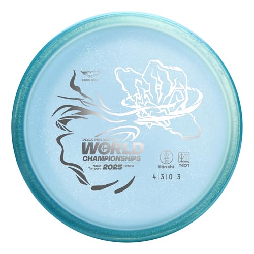 Yikun Midrange Disc Golf Discs|Pro Worlds 2025 Limited Edition|Overstable Mid-Range Discs Golf 170-176g| Technical Approach Disc for Wooded Courses in Premium Plastic - color: Pro Worlds 2025