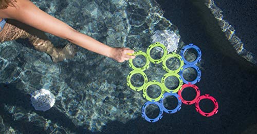 Water Sports Itza Floaty Pool Pong Backyard and Pool Game - Floating Ping Pong Pool Games for Adults and Family