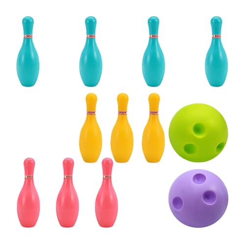 Bowling Game Set Toy for Preschooler Learning Fun Hand Eye Coordination Set for Family Party Gathering Toy - size: Large