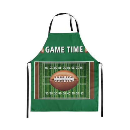 Manfei Baseball Kids Kitchen Apron - color: Fashion Green