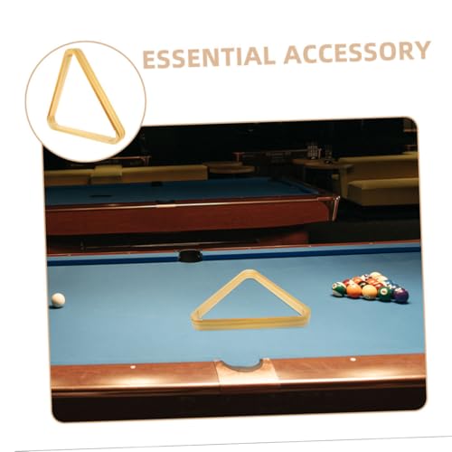 Kisangel 2pcs Solid Wood Pool Triangle Rack Billiard Holder for Accurate Setup and Smooth Essential Pool Table Accessory for Snooker
