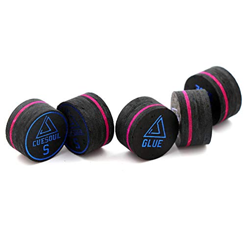 CUESOUL Cue Tips-Pool Cue Tip/Snooker Cue Tip/Glue on Tip - color: Pool cue tip-S