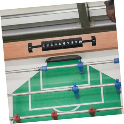 Happyyami 4pcs Foosball Score Counter Lightweight and Portable Table Football Scoring Unit Easy Use Goal Indicator for Soccer Games Black and Red Design