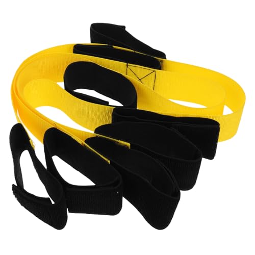 Hemoton 2Pcs Giant Footsteps Legged Race Bands for Team Building and Relay Races Straps for Adults and Boy Girl Outdoor Cooperative Group Game Equipment for Family Backyard Parties and Carnivals