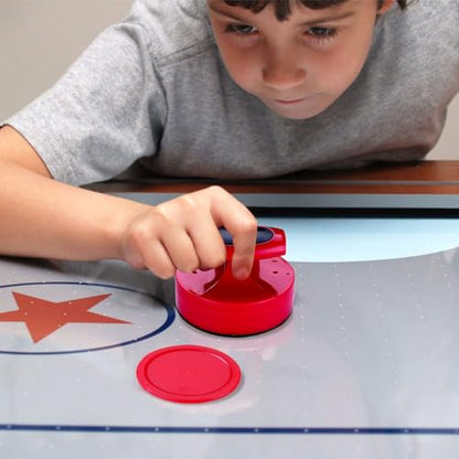 Air Hockey Pucks and Paddles,Air Hockey Strikers Pushers Air Hockey Table Replacement Accessories - color: Black