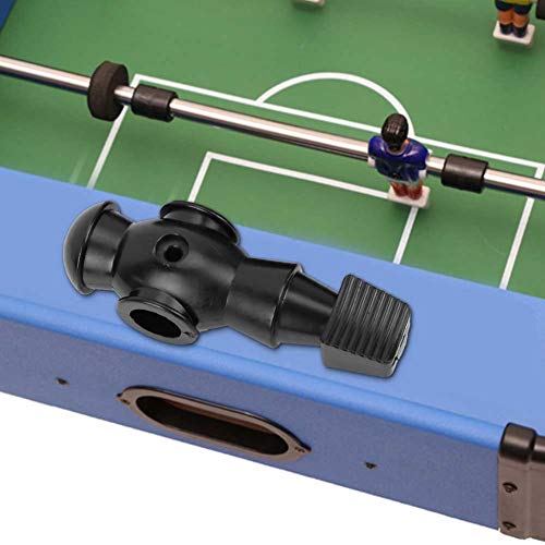 2Pcs Foosball Replacement Players, 4.1 x 1.4in Table Soccer Men Player Replacement, Plastic Soccer Player Part with 0.62in Hole for 0.6in Operating Rod Table Football Games, Black
