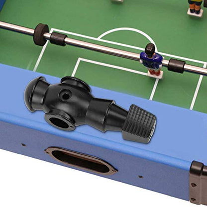 2Pcs Foosball Replacement Players, 4.1 x 1.4in Table Soccer Men Player Replacement, Plastic Soccer Player Part with 0.62in Hole for 0.6in Operating Rod Table Football Games, Black