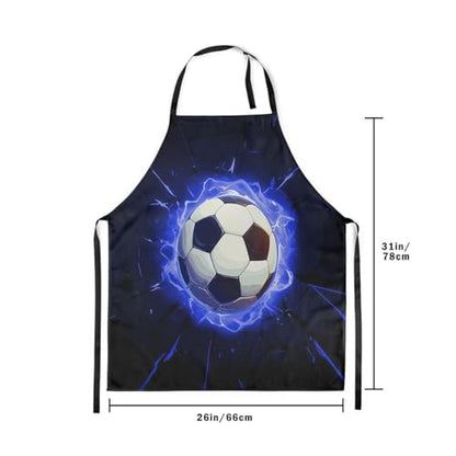 Manfei Volleyball Kids Kitchen Apron - color: Black Blue