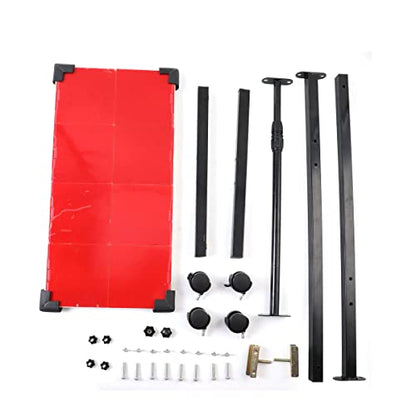 Table Tennis Rebound Board Rebounder with 8 Rubbers, Improved 2nd Generation Pingpong Return Board Self Training Equipment, Strong Steel Frame & Wheels (Stand Model) - style: 66 x 33cm - Stand Model