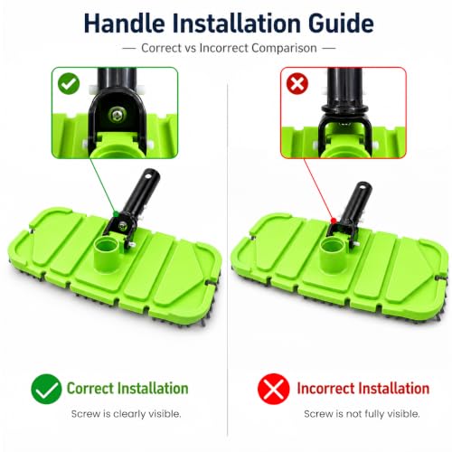 Sepetrel Pool Vacuum Head with Brush,Weighted & Flexible Body,for Inground/Above Ground Swimming Pools(Safe for Vinyl Liner Pool)