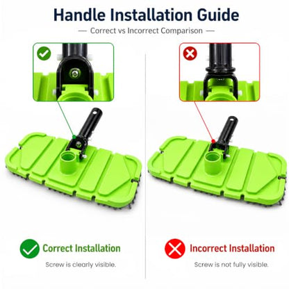 Sepetrel Pool Vacuum Head with Brush,Weighted & Flexible Body,for Inground/Above Ground Swimming Pools(Safe for Vinyl Liner Pool)