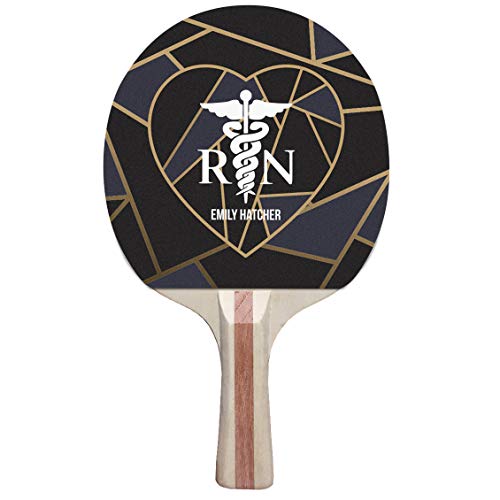Infusion Ping Pong Paddle and Balls Boxed Gift Set - color: Nurse Heart